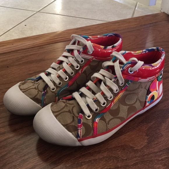 RARE! Coach "Zoe" High Tops
