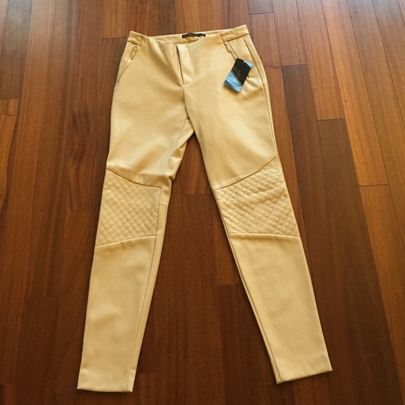 Zara Moto Leather Pants