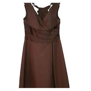 Brown cocktail party dress