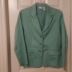 Envision Avenue Turquoise Unlined Suit Jacket