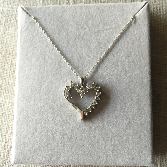 1/4 CT. T.W. Diamond Heart Pendant ๐ Zales ๐ - Picture 3 of 4