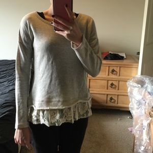 Symmetry Lace Underlay Sweater