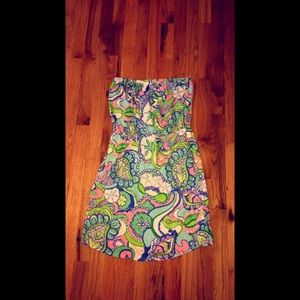 Lilly Pulitzer strapless dress