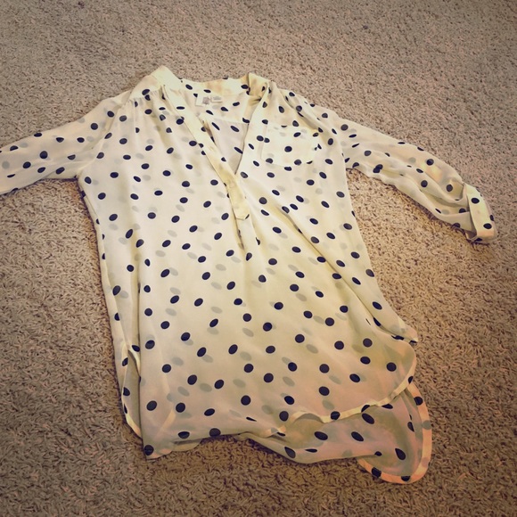 Polka Dot Blouse ⚪️⚫️