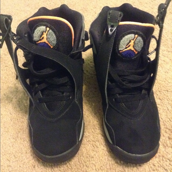 Black and orange sneakers