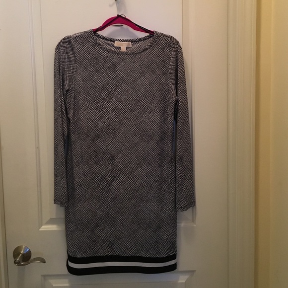 Black and White Pattern Michael Kors Dress
