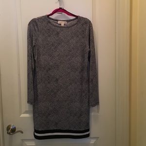 Black and White Pattern Michael Kors Dress