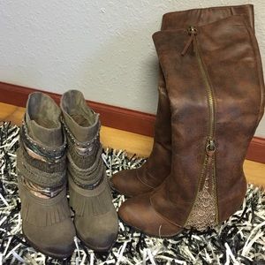 Naughty Monkey booties, Not Rated boots