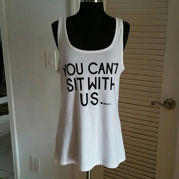 Sold out !!!!!MEANGIRLS WHITE TANK TOP NEW SIZE XL - Picture 1 of 4