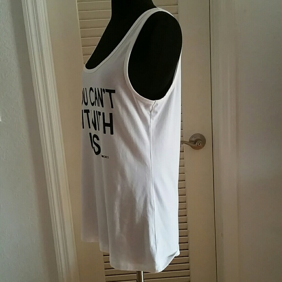 Sold out !!!!!MEANGIRLS WHITE TANK TOP NEW SIZE XL - Picture 3 of 4