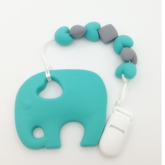 Elephant silicon baby teether