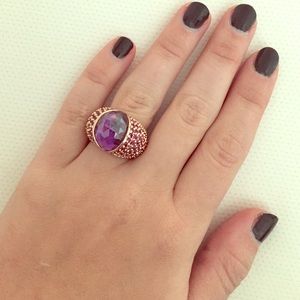 Purple & Rose Gold Guess by Marciano Ring!