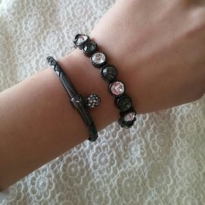 2 gunmetal tone finish bracelets. Never worn.