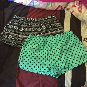 Vs pink sleep shorts