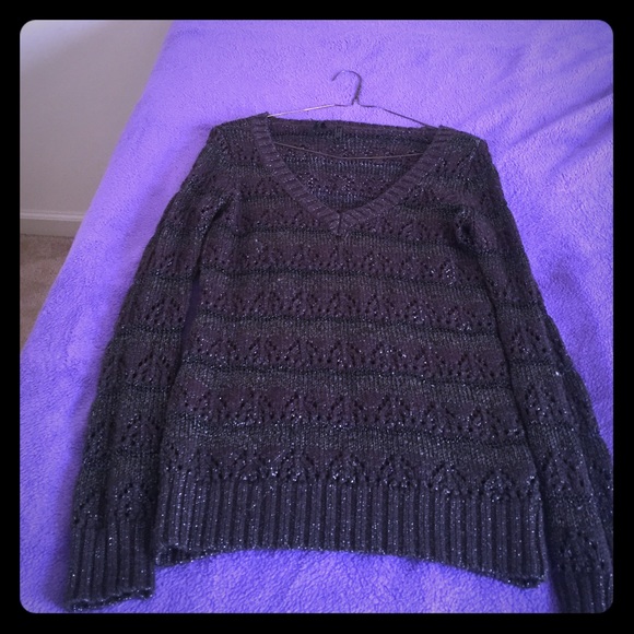 Black/sliver Guess Sweater from Macy's