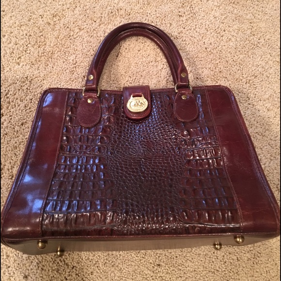 Brown Leather Brahmin