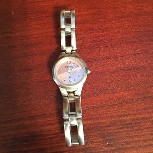 F2Fossil watch 6.5 inches including closed clasp.