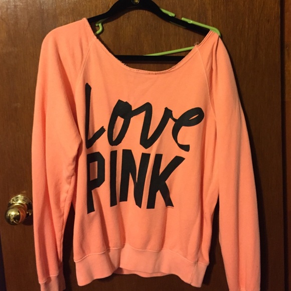 PINK Off the shoulder sweatshirt