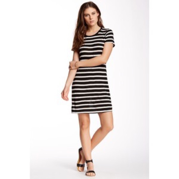 Velvet by graham and spencer striped t shirt dress