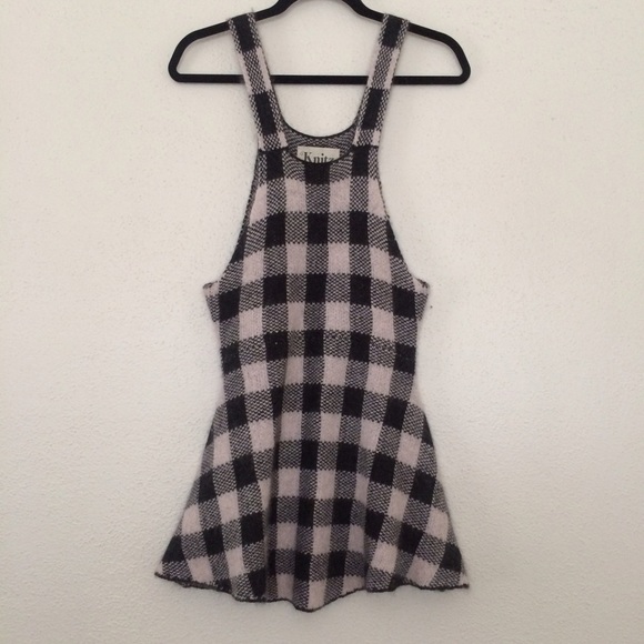 For Love & Lemons Knitz Pinafore Gingham Dress - Picture 2 of 4