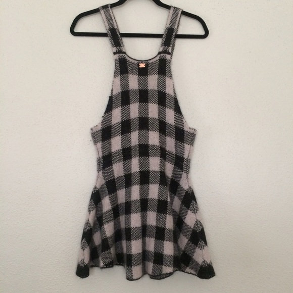 For Love & Lemons Knitz Pinafore Gingham Dress - Picture 3 of 4