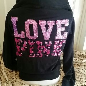 Vs cheeta sequin hoodie! Rare!