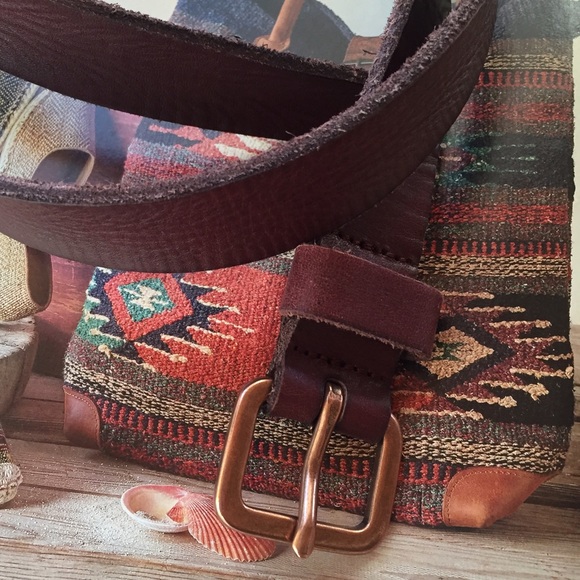 LOFT Burgundy & Rosy Brass Belt