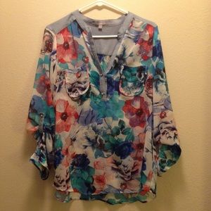 NY Collection blouse size L