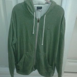 Mens Light Green Oakley Zip Up Jacket