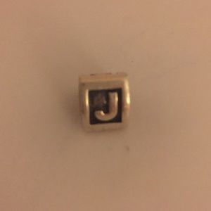 "J" lettered Pandora bracelet charm