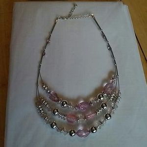 Very cute pink statement necklace