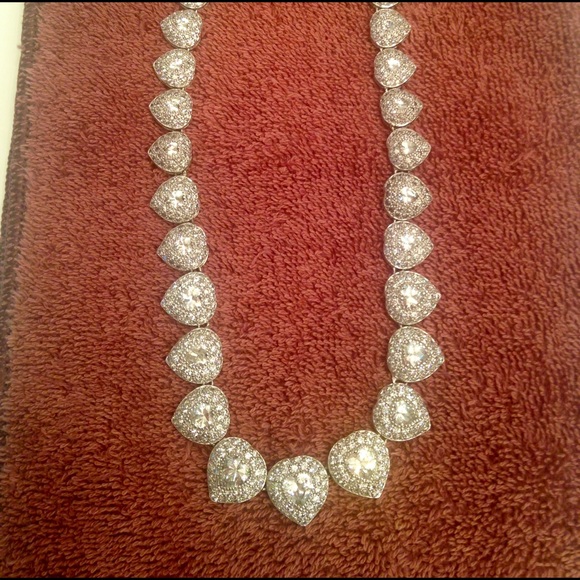 CZ  Heart shape necklace
