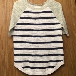 Jcrew striped baseball tee