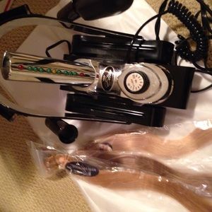 Cinderella hair extension machine & 3 pckes hair.