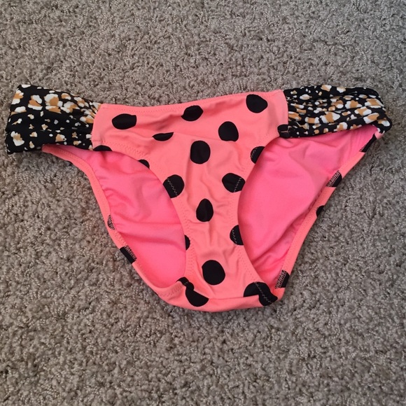 Polka dot Victoria's Secret swim bottoms