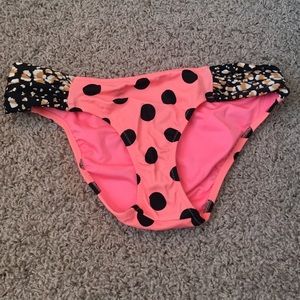 Polka dot Victoria's Secret swim bottoms