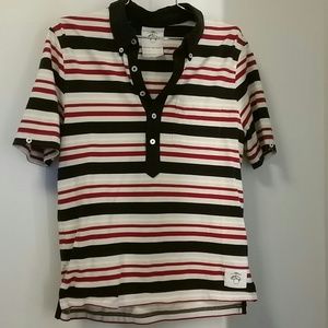 Brooks Brothers striped womens polo size BB2 s/m