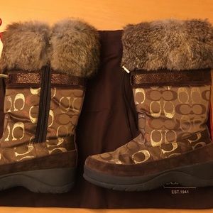 Coach Lizzie boots - brown size 7
