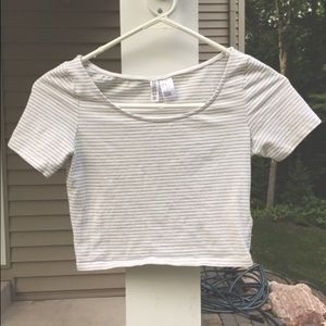 striped crop top