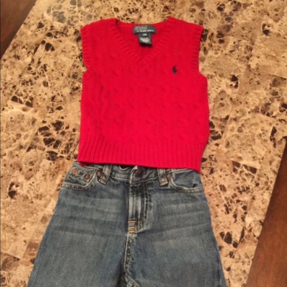 Ralph Lauren sweater/RL jeans 12 months