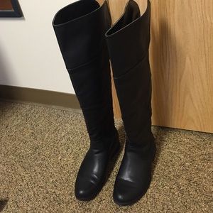 Black over the knee boots