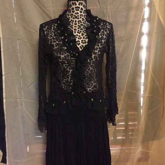 Etc. Dresses & Skirts - Skirt & sheer lace top