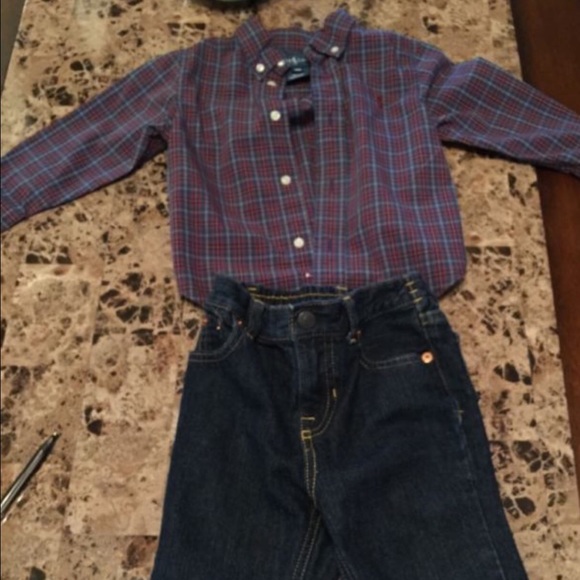 Ralph Lauren shirt and jeans