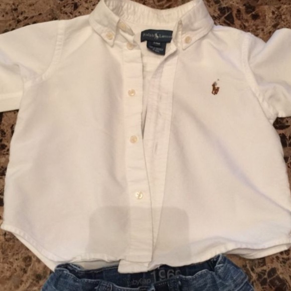 Ralph Lauren toddler shirt and gap jeans