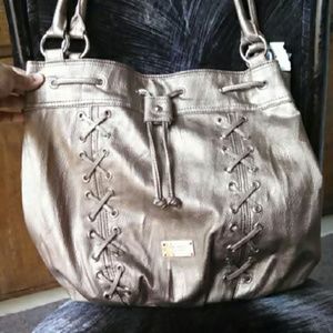 Metallic gold Nine West shoulder bag