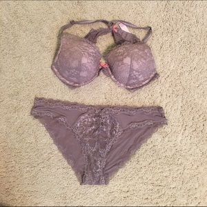 Victoria's Secret Lingerie Set Mauve