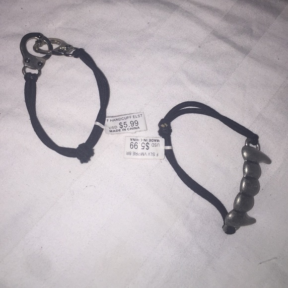 TEETH BRACELET NWT, stretchy, handcuffs are sold