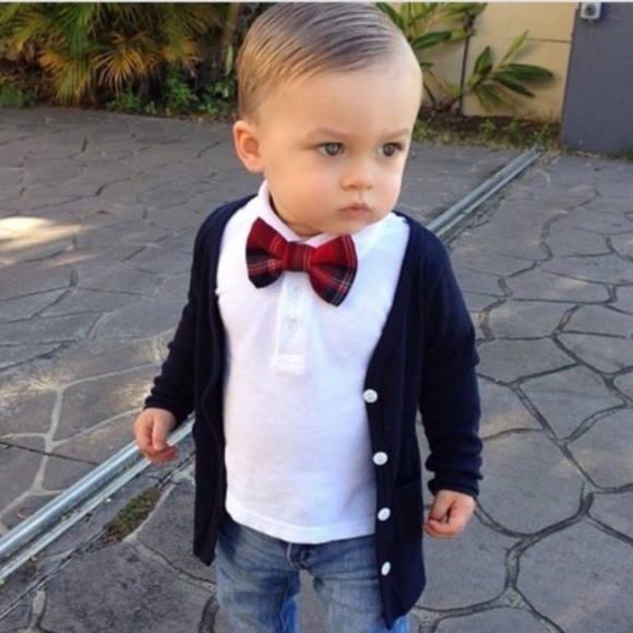 Beau Hudson sweater/cardigan and bow tie!!!