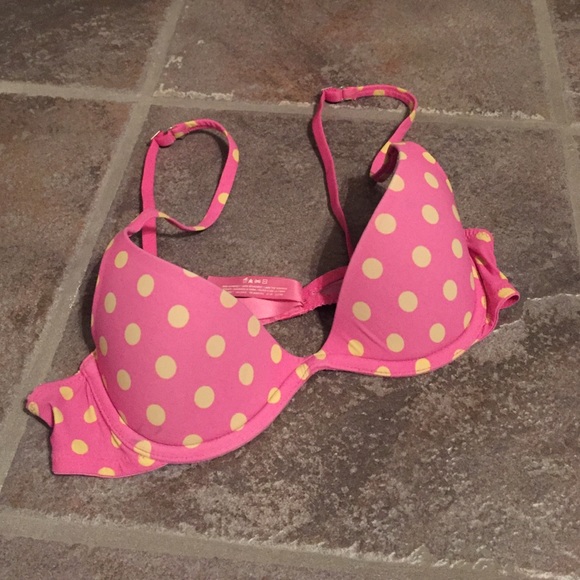 PINK Polka Dot Bra