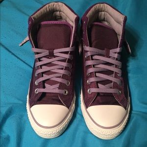 Purple High Top Converse